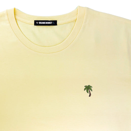 Palm Tree | Regular Fit T-Shirt | Banana Yellow